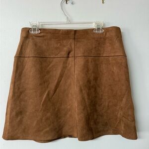 Max Studio Brown A-Line Mini Skirt